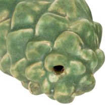 Product Ceramic pine cones, table decoration, autumn, 14cm, 3 pieces