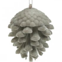 Pine cones decorative cones for hanging brown 8cm 4pcs