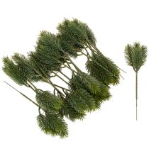 Product Artificial green fir branch for winter decorations, 25cm, 24 pieces