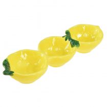 Product Tapas bowls ceramic lemon table decoration 28.5cm H4cm