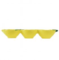 Product Tapas bowls ceramic lemon table decoration 28.5cm H4cm
