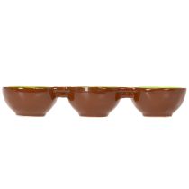 Product Ceramic bowl with kiwi motif, summer decoration for stylish serving of tapas and snacks, 30cm