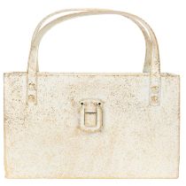 Product Metal bag, decorative container, rectangular, 26cm, gold