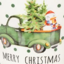 Product Coffee mug Merry Christmas Christmas car motif ceramic mug 10cm 2pcs