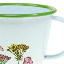 Product Decorative cup plant pot enamelled Ø11cm H8cm