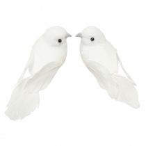 Product Pair of doves with clip wedding decoration doves 10cm 2 pcs