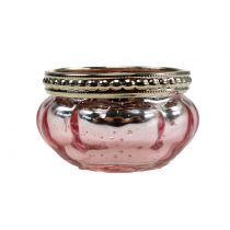 Product Tealight glass pink Ø6cm H3.5cm