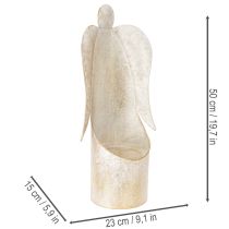 Product Angel figurine candle holder, gold, for table decoration, 50cm