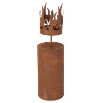 Product ProductName  
Metal Tealight Holder with Rustic Candle Design – 36cm Decorative Rust Finish  

ProductDescription  
<div>  
<h2>Rustic Metal Tealight Holder for Home and Seasonal Decoration</h2>  
<p>  
This tealight holder, designed like a tall candle wi