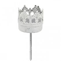 Product Tealight holder metal for sticking, candle holder crown Ø4.5cm 4pcs