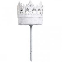 Product Tealight holder metal for sticking, candle holder crown Ø4.5cm 4pcs