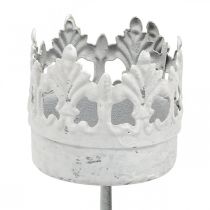Product Tealight holder metal for sticking, candle holder crown Ø4.5cm 4pcs