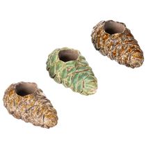 Product Tealight holder pine cone design candle holder 8cm 3pcs