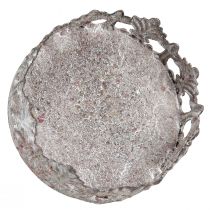 Product Tealight holder for sticking with candle glass grey Ø5.5cm 4pcs