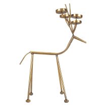 Product Tealight holder metal deer decorative candlestick H44.5cm