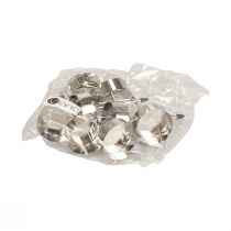 Product Tealight holder for sticking Advent wreath silver Ø4cm 8 pcs