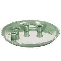 Product Candle plate Advent wreath green with four candle holders 24cm