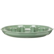 Product Candle plate Advent wreath green with four candle holders 24cm