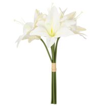 Product Artificial white tiger lily flowers for vases and arrangements, 29cm bunch of 6