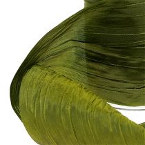 Product Table ribbon crash moss green 100mm 15m