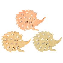 Product Table decoration autumn scatter decoration hedgehog wood W4cm H3cm 72 pcs