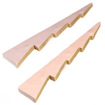 Product Table Decoration Christmas Tree Honeycomb Paper Apricot Gold H30cm 2 Pcs