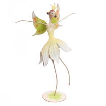 Product Table decoration spring flower elf fairy metal decoration 25x10x37.5cm