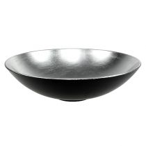 Table decoration bowl silver Ø28cm plastic
