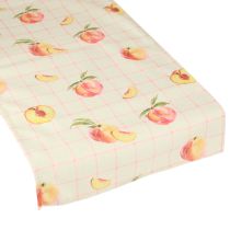 Product Table Runner Peach Checkered Summer Table Décor 32×140cm