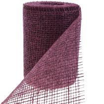 Product Table runner jute table ribbon jute ribbon wine red 15cm 10m