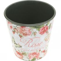 Product Planter, bucket for planting, planter with rose H13cm Ø13.5cm