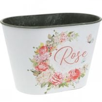 Planter, decorative pot roses, flower bowl L19cm H12.5cm