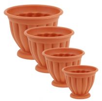 Product Plastic flowerpot with terracotta base Ø 15cm - 21cm, 1 piece