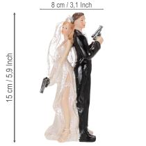 Product Cake topper bride and groom 15.5cm