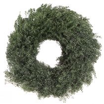 Product Dried flower decorative wreath, green metallic Lepidium, Ø33cm – Modern elegance for wall &amp; table