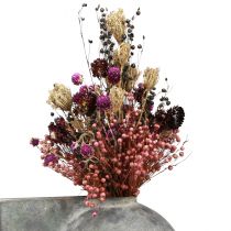 Product Dried flowers purple clover strawflowers flax dill 35cm 150g