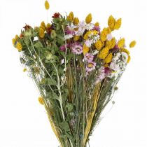 Product Dried flower bouquet, colorful cottage garden decoration, 58cm long