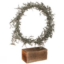 Product Decorative wreath &quot;Rustic Asparagus&quot; on a wooden base, natural table decoration Ø35cm, handmade decoration for all year round