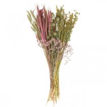 Dried flowers DIY set for bouquet pink dry flowers 60cm