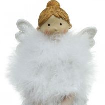Product Doorstop Christmas Angel, Angel Figure H38cm White