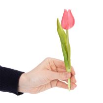 Product High-quality tulip flower as a lifelike replica for table vases, 21cm, 6 pieces