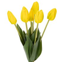 Product Artificial tulip flowers for realistic spring decoration in living room or office, 40cm, 7 pieces