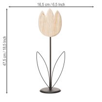 Product Decorative tulip figure on a stand for stylish living room accents, 47.5cm