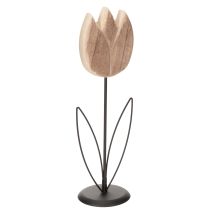 Product Tulip decorative object on a stand for elegant and timeless interior design, 33.5cm