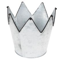 Product Planter crown metal decorative zinc Ø21.5/19.5/17cm set of 3