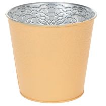 Product Metal planter, pastel orange, Ø13.5cm H12.5cm