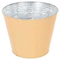 Product Metal planter, pastel orange, Ø20cm H16cm