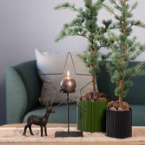 Product Planter Paper Flowerpot Black Ø19cm H14cm 3 pcs