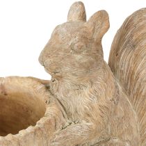 Product Planter with squirrel cast stone decoration 26×14×19cm