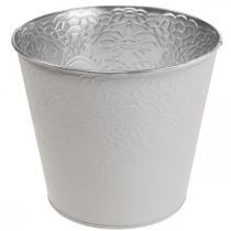 Product Planter metal flower planter pastel white Ø16cm H14cm